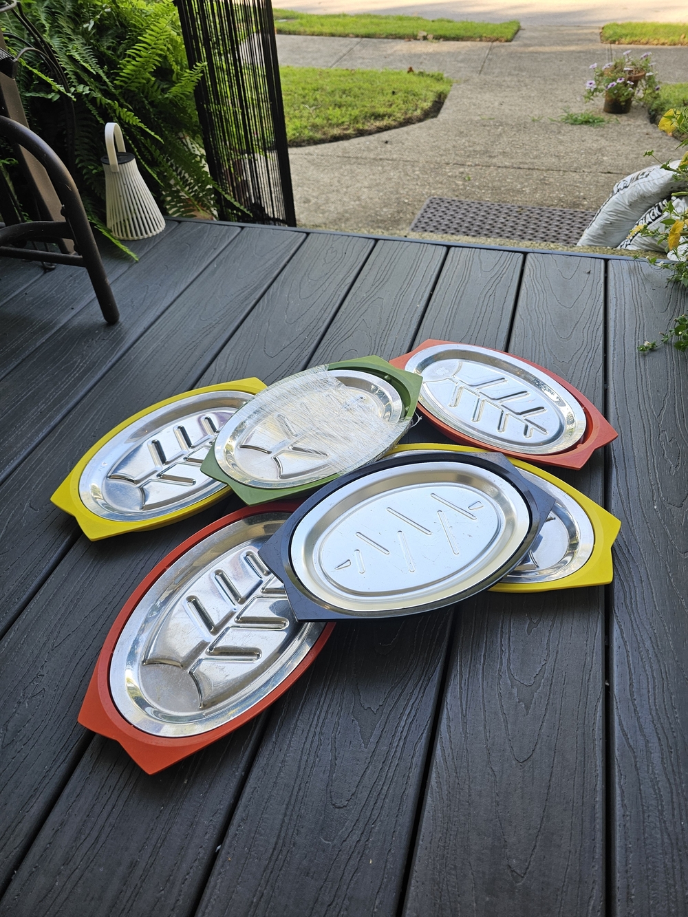 Vintage Nordic Ware Servo-King Sizzling Steak Platter Aluminum Inserts & Bases